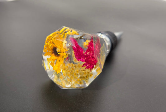 Yellow and Pink Variety Wine Stopper
