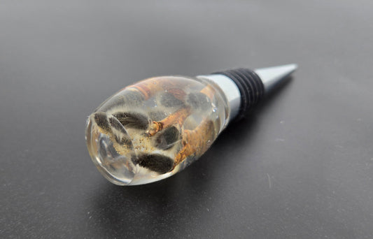 Oval Pussy Willow Wine Stopper