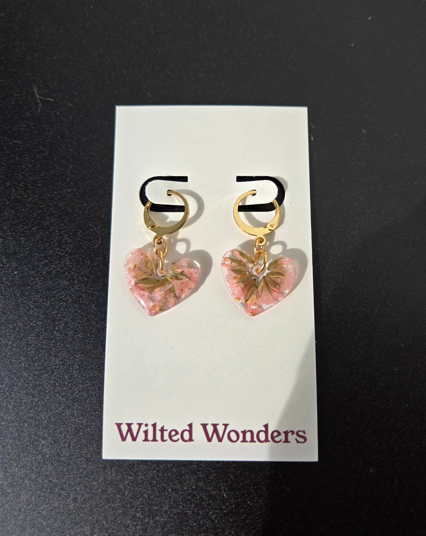 Small Dangle Earrings - Hearts