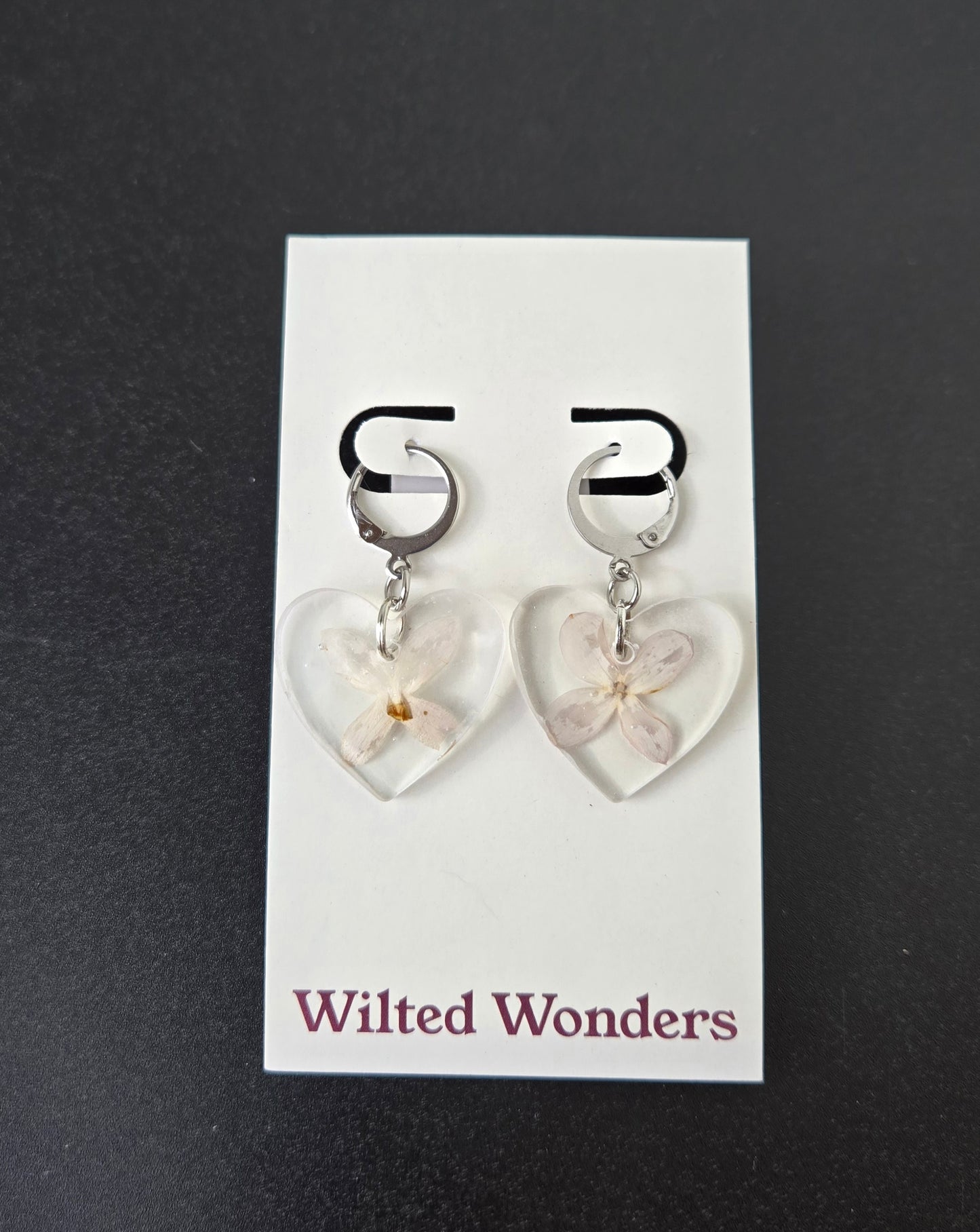 Medium Dangle Earrings - Hearts