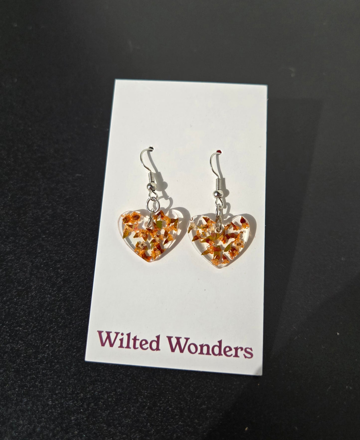 Small Dangle Earrings - Hearts