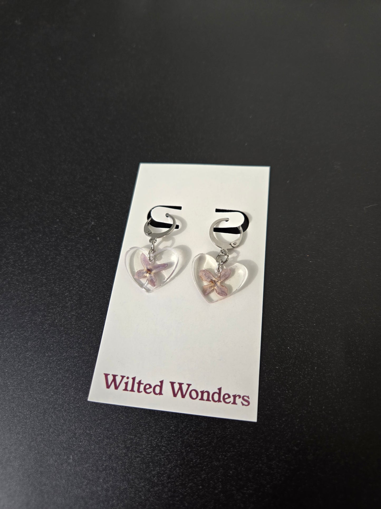 Small Dangle Earrings - Hearts