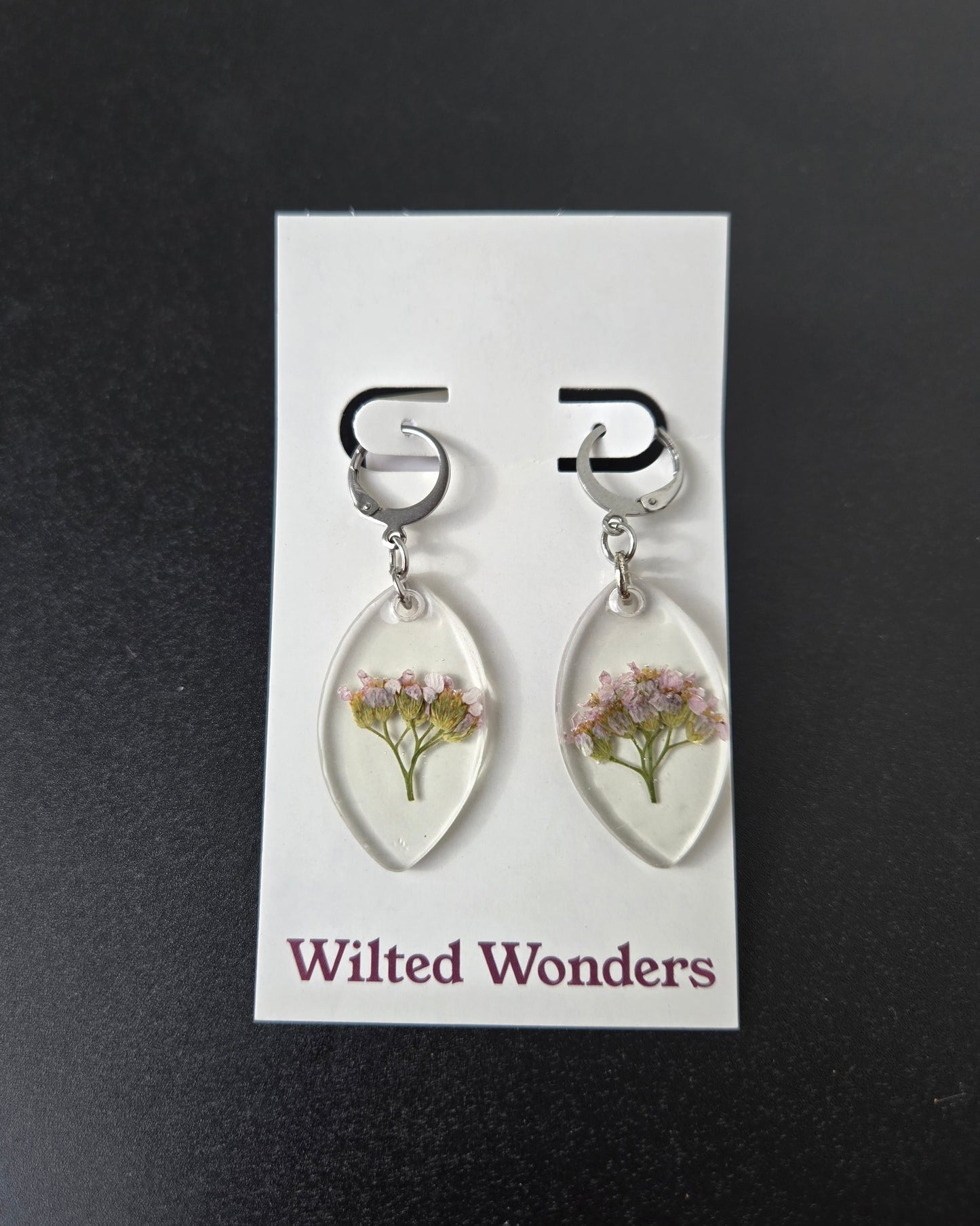 Medium Dangle Earrings - Pointed Ovals