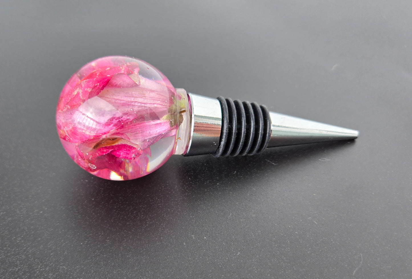 Fuchsia Snapdragon Wine Stopper