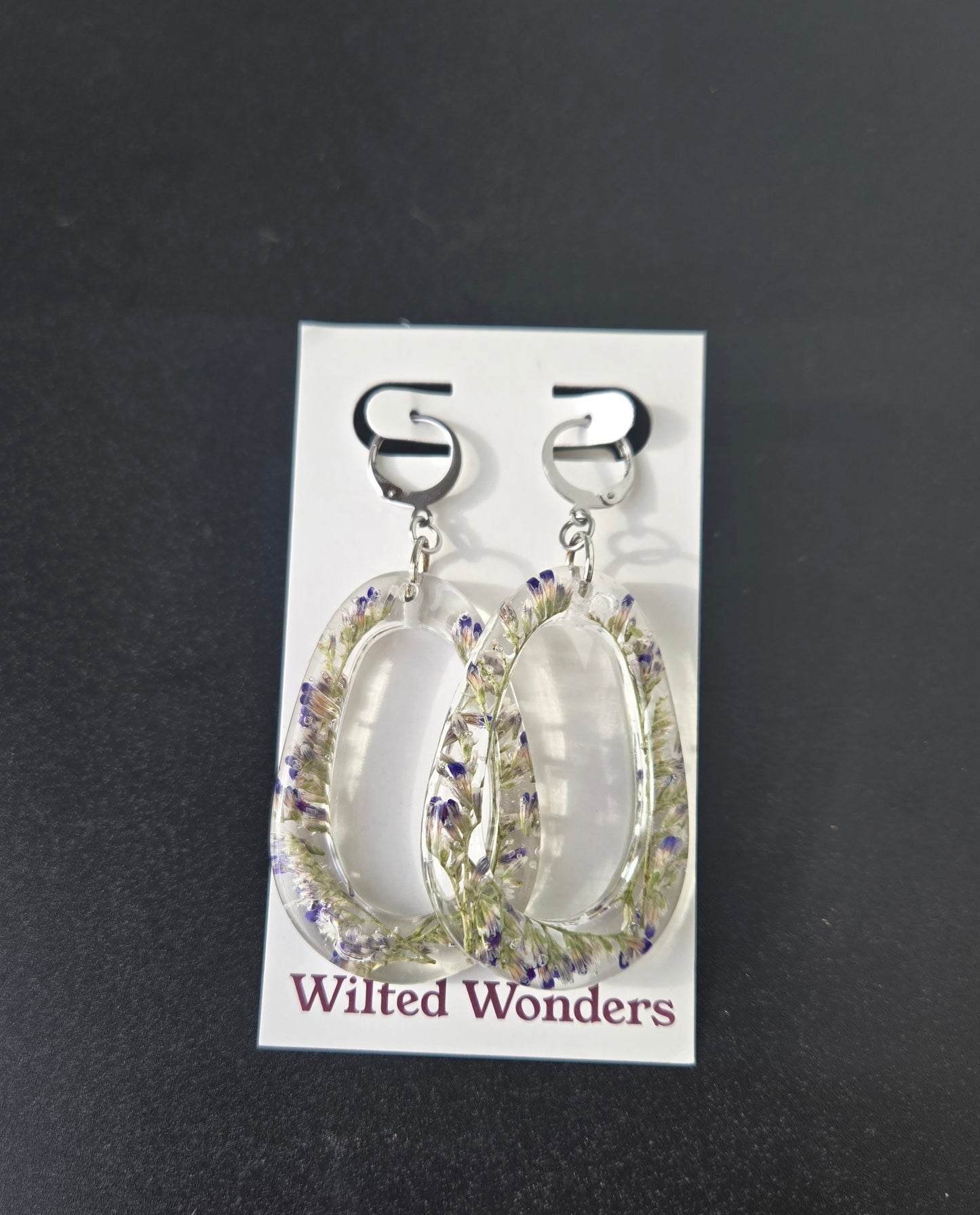 Large Dangle Earrings - Moons