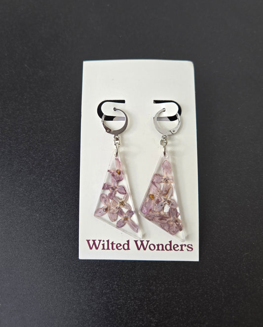 Large Dangle Earrings - Scalene Triangles