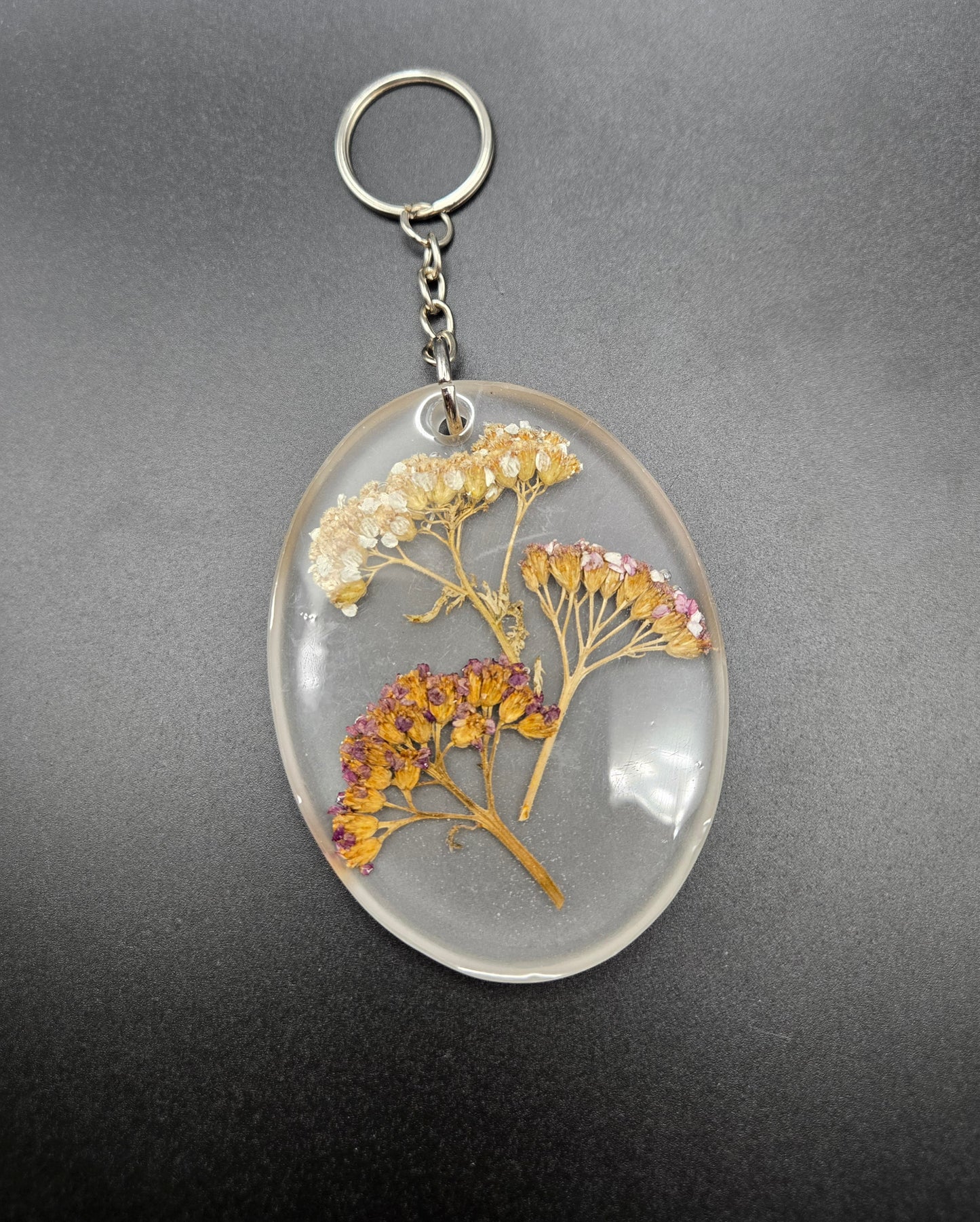 Floral Oval Keychains