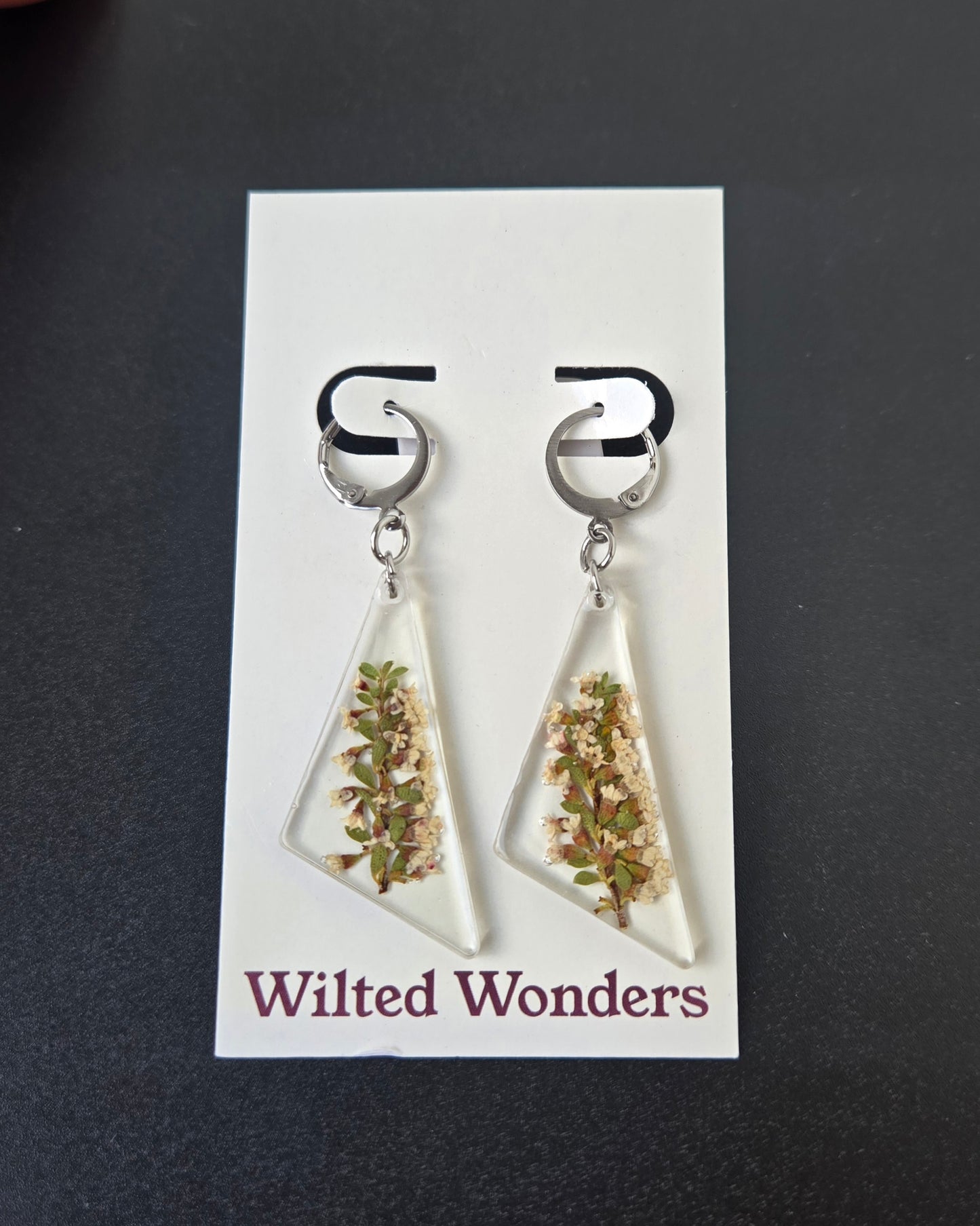 Large Dangle Earrings - Scalene Triangles