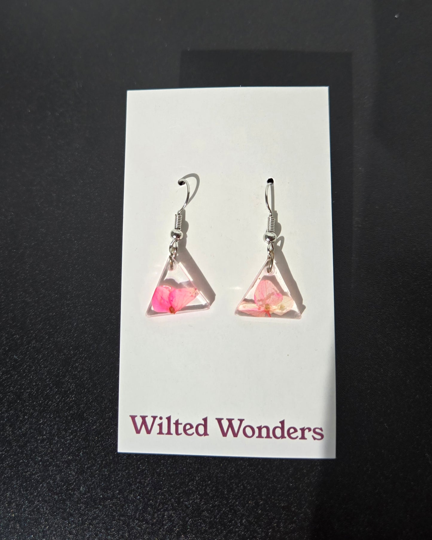 Small Dangle Earrings - Triangles
