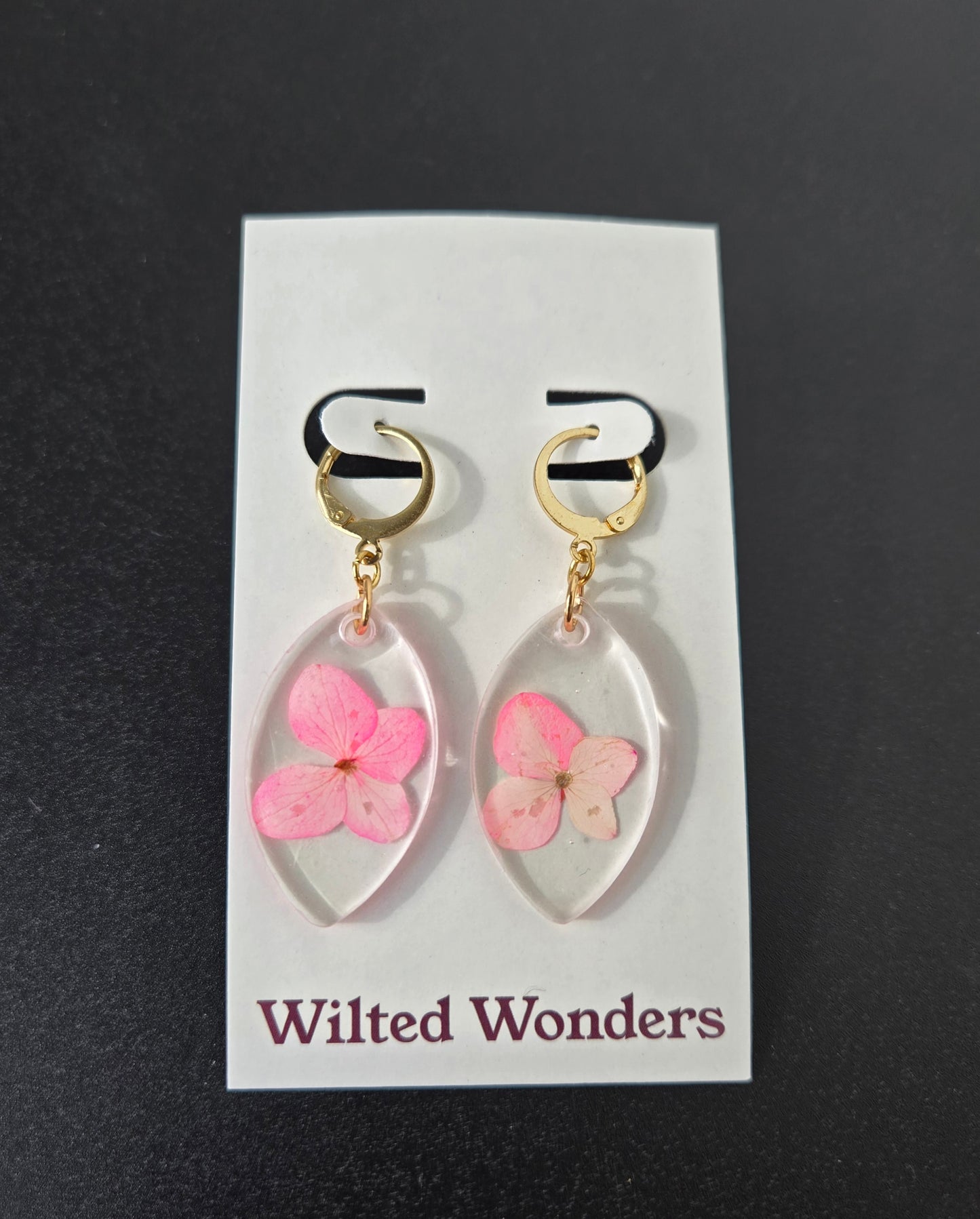 Medium Dangle Earrings - Pointed Ovals
