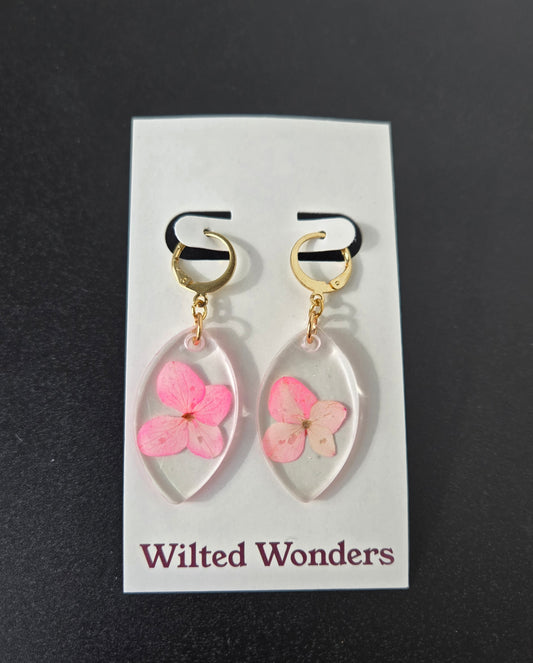 Medium Dangle Earrings - Pointed Ovals