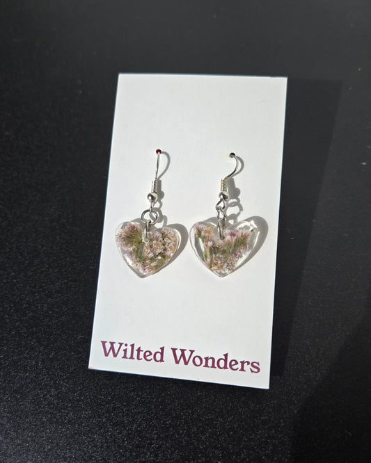 Small Dangle Earrings - Hearts