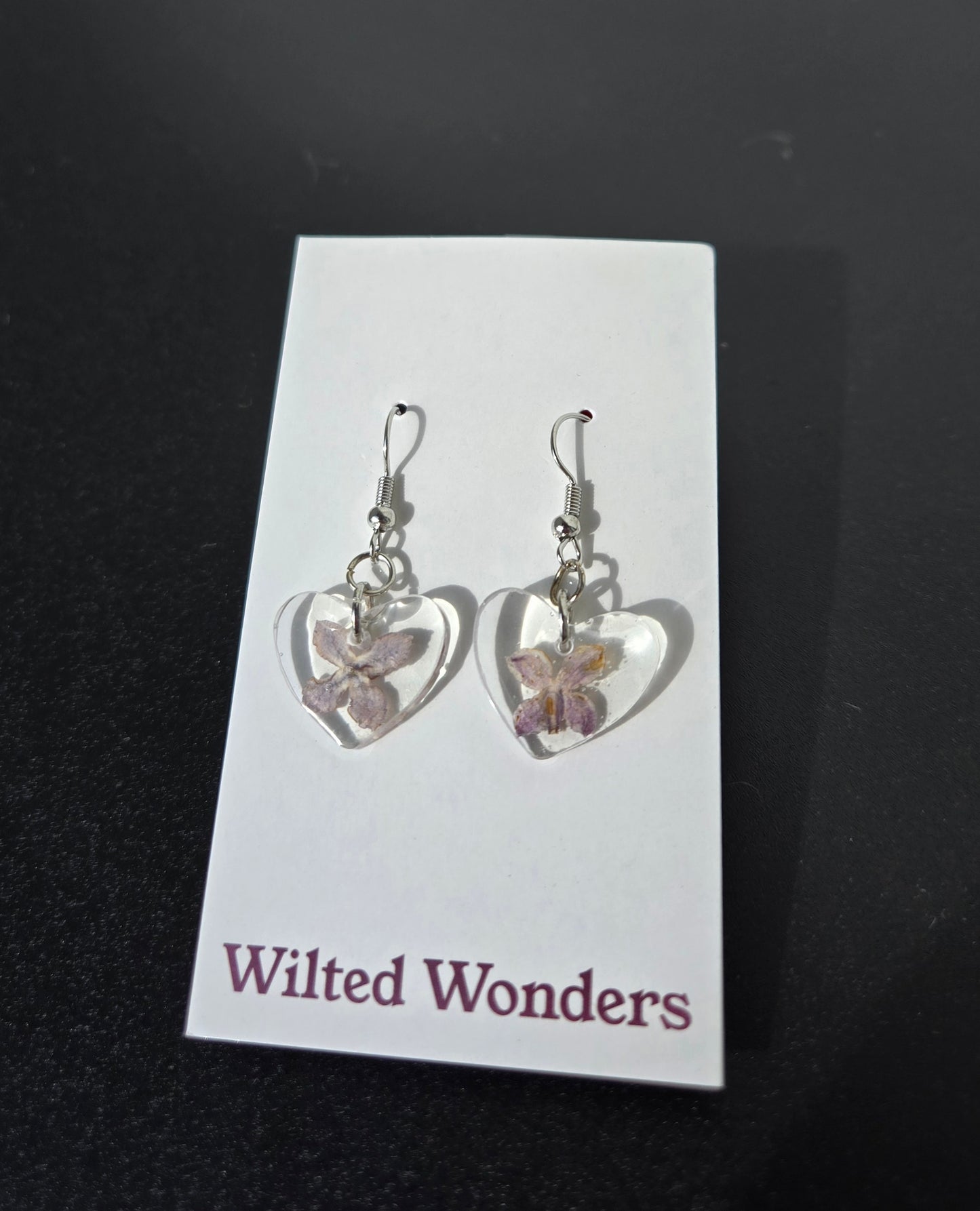 Small Dangle Earrings - Hearts