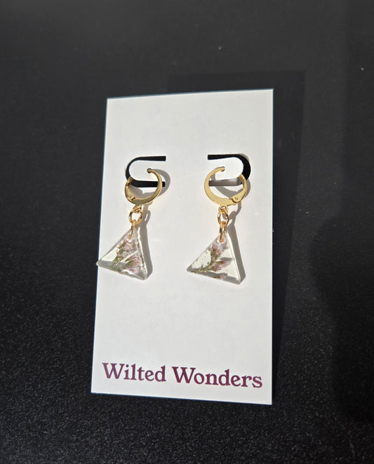 Small Dangle Earrings - Triangles