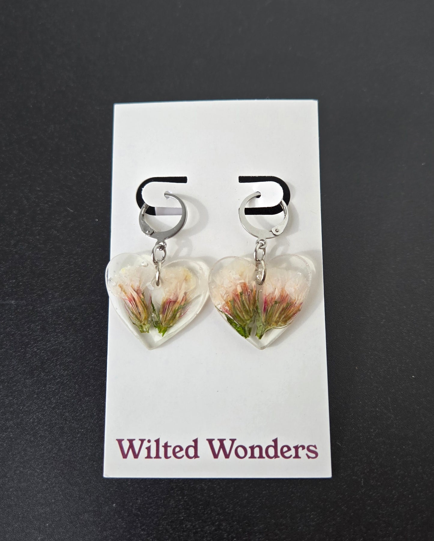 Medium Dangle Earrings - Hearts