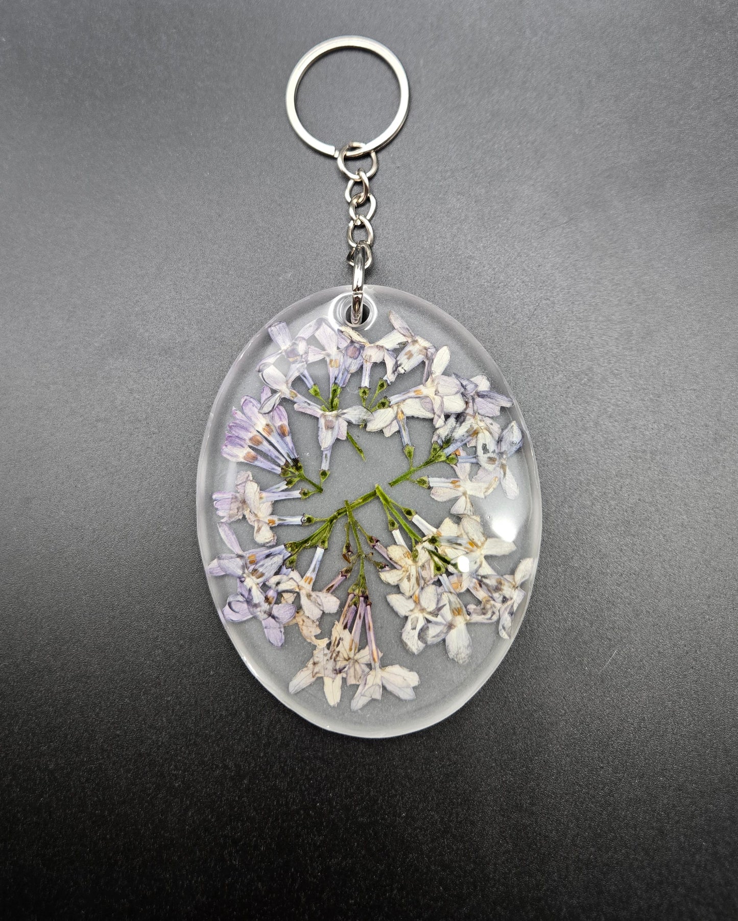 Floral Oval Keychains
