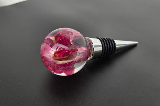 Fuchsia Snapdragon Wine Stopper
