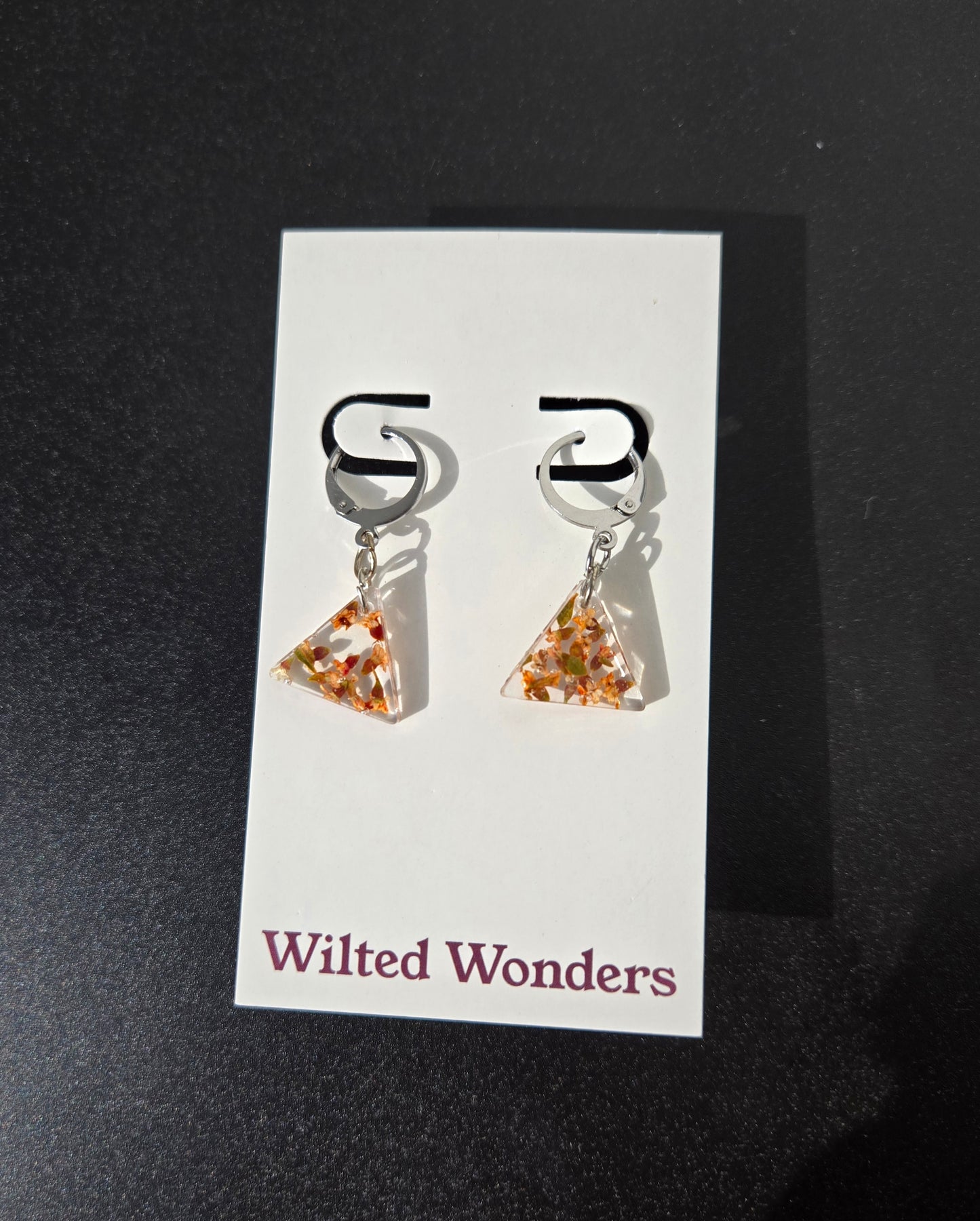 Small Dangle Earrings - Triangles
