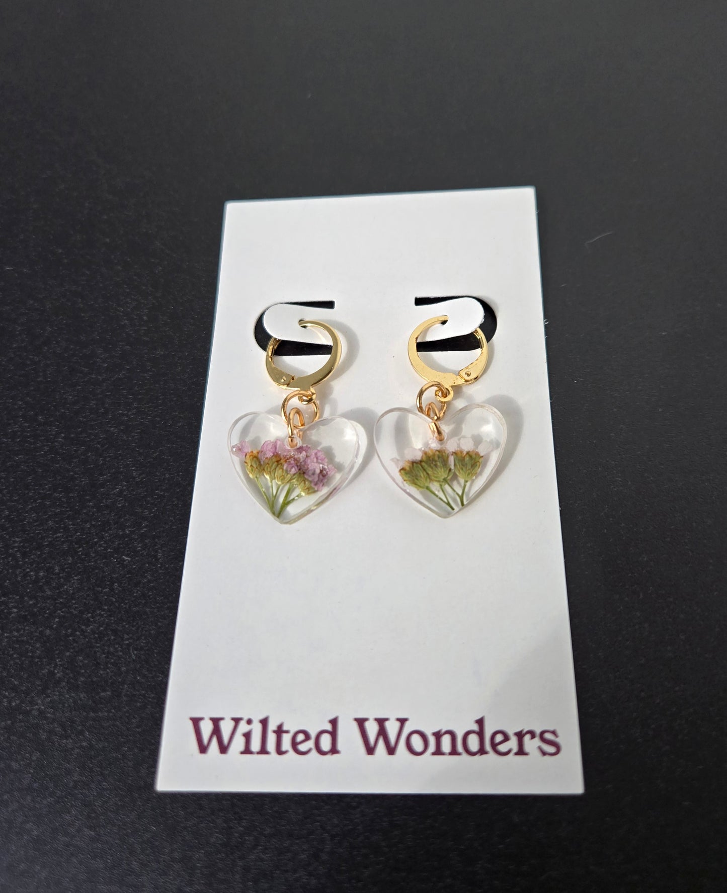 Small Dangle Earrings - Hearts