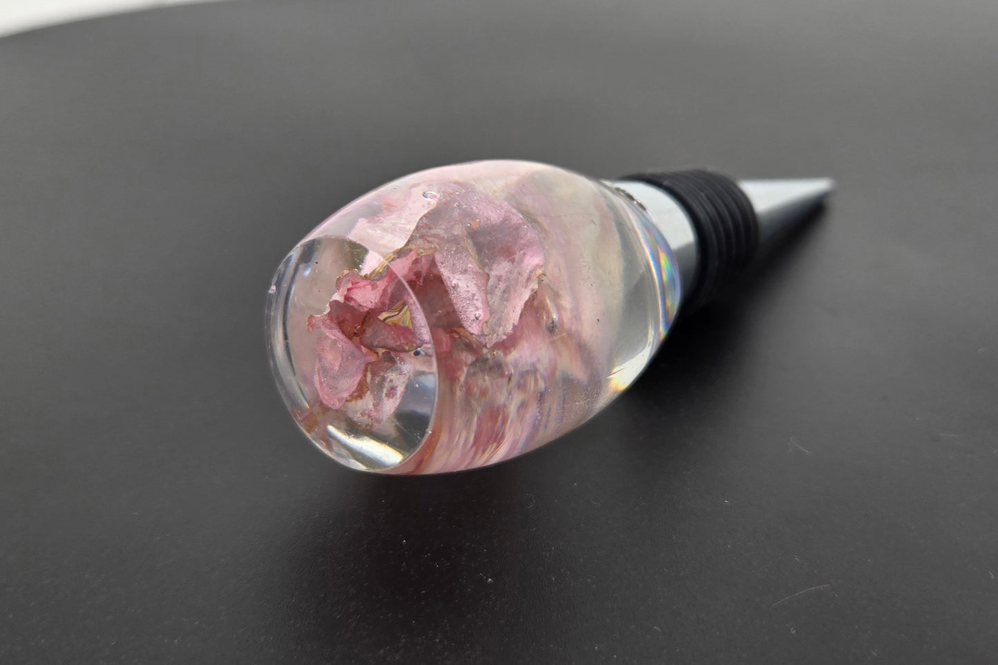 Pink Snapdragon Wine Stopper