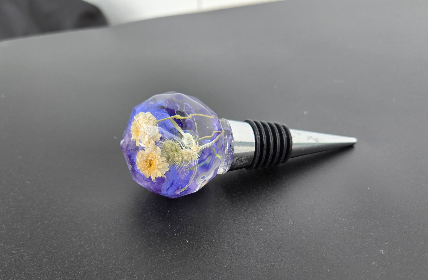 Dephinium and Extras Wine Stopper