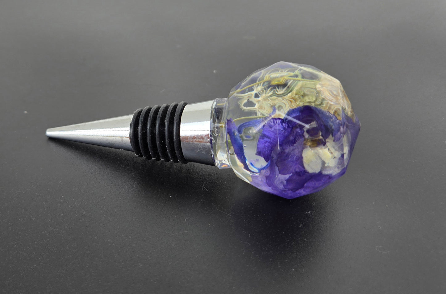 Dephinium and Extras Wine Stopper