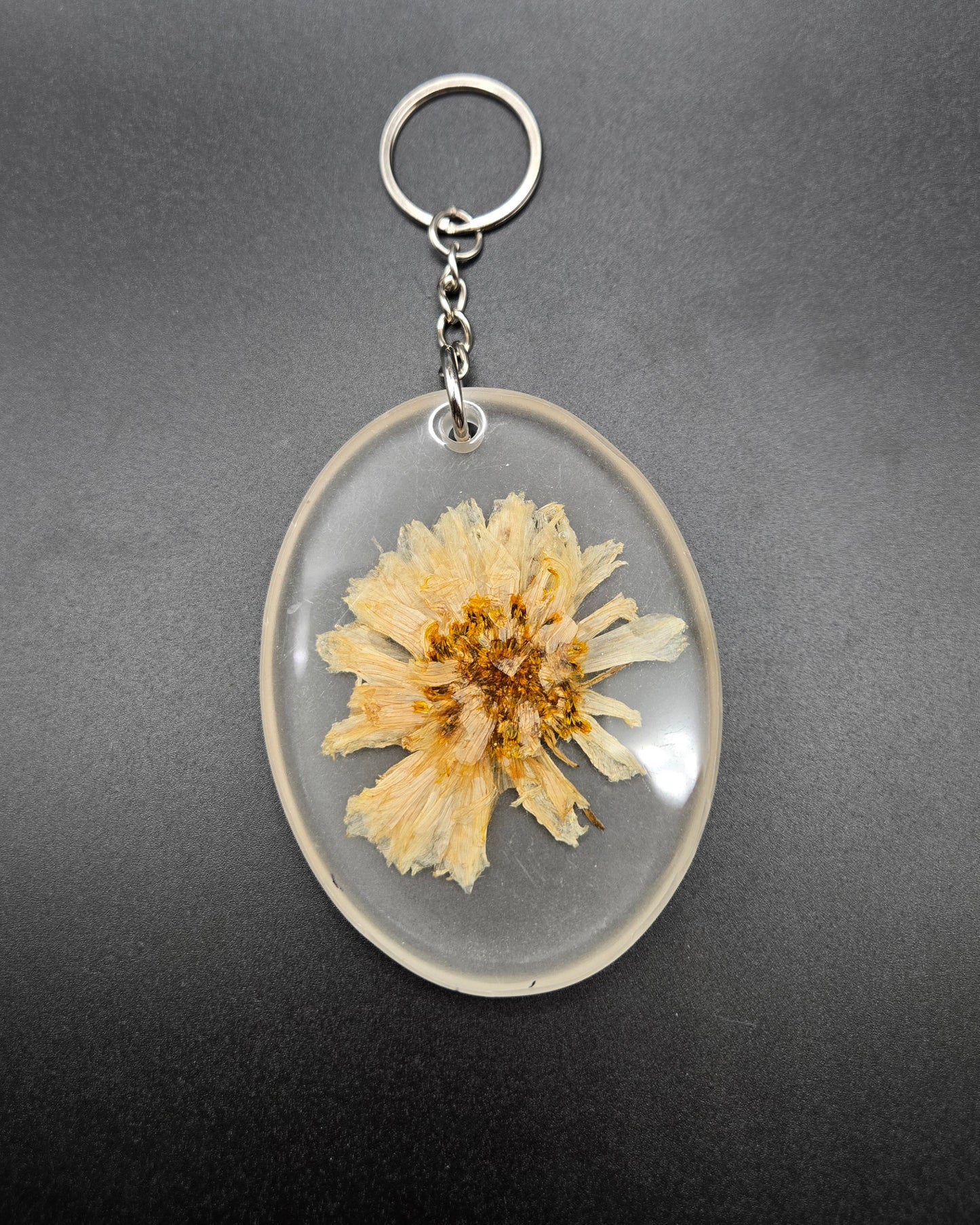 Floral Oval Keychains