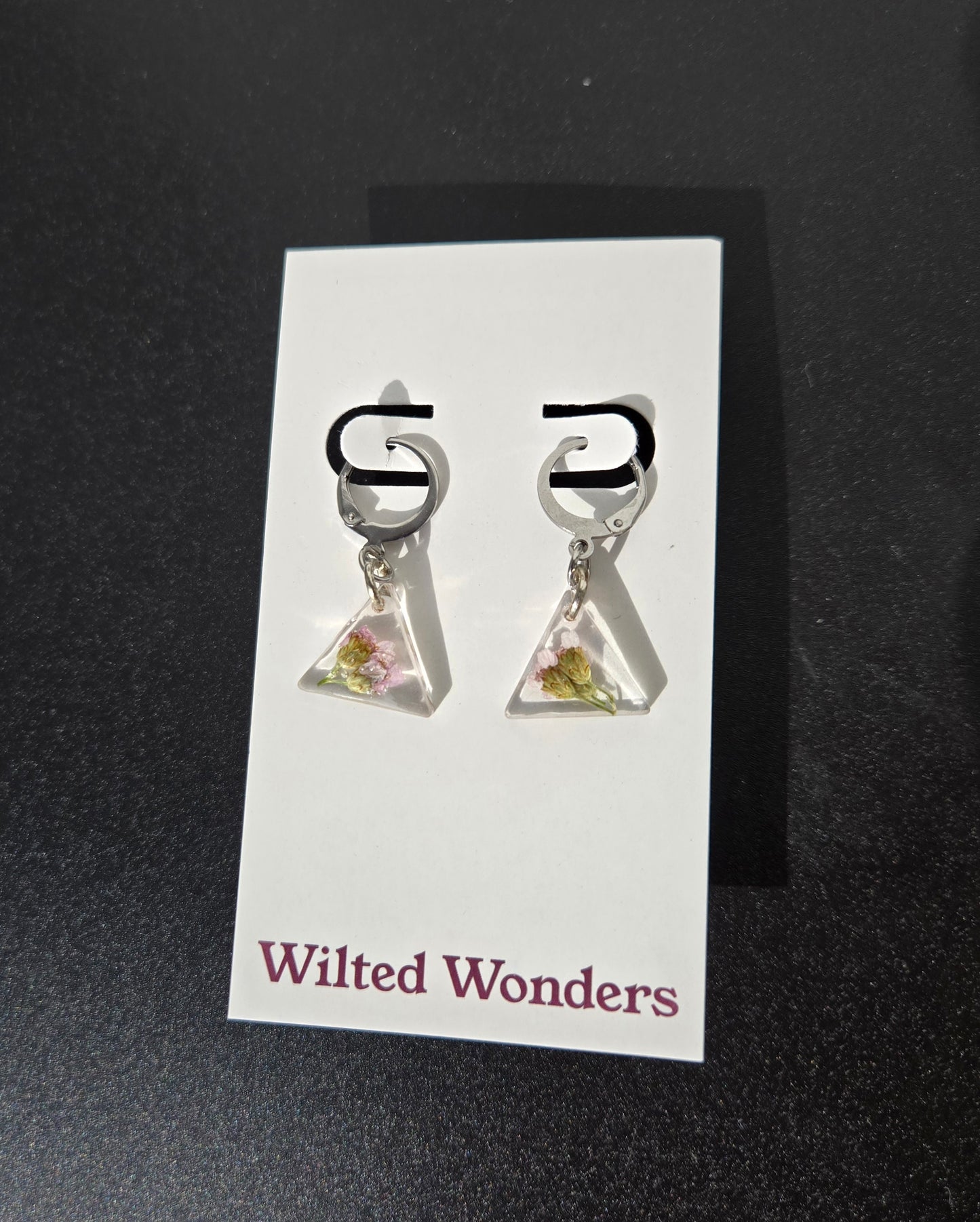 Small Dangle Earrings - Triangles