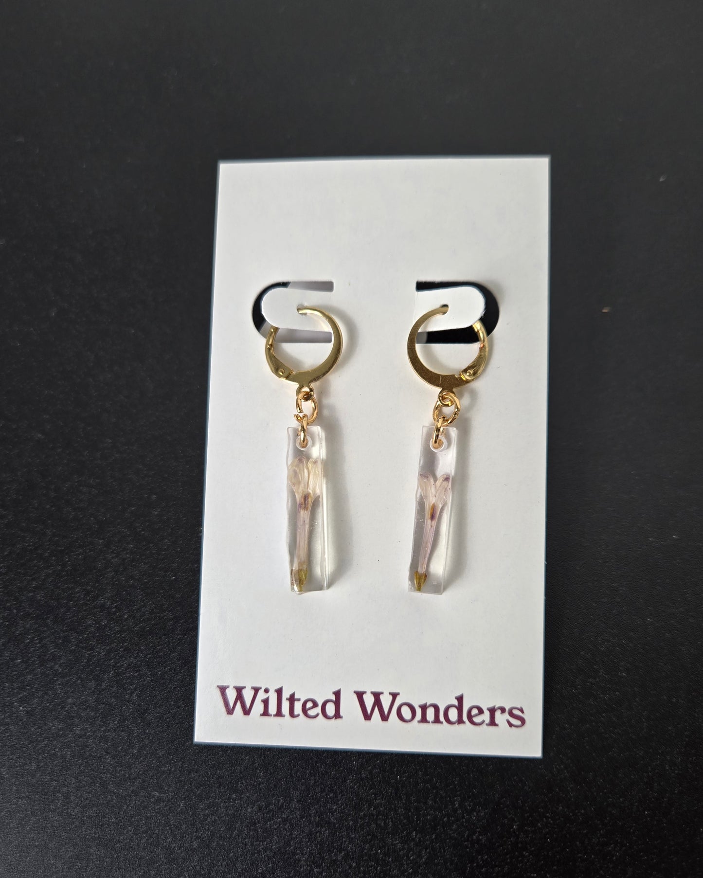 Small Dangle Earrings - Vertical Rectangles