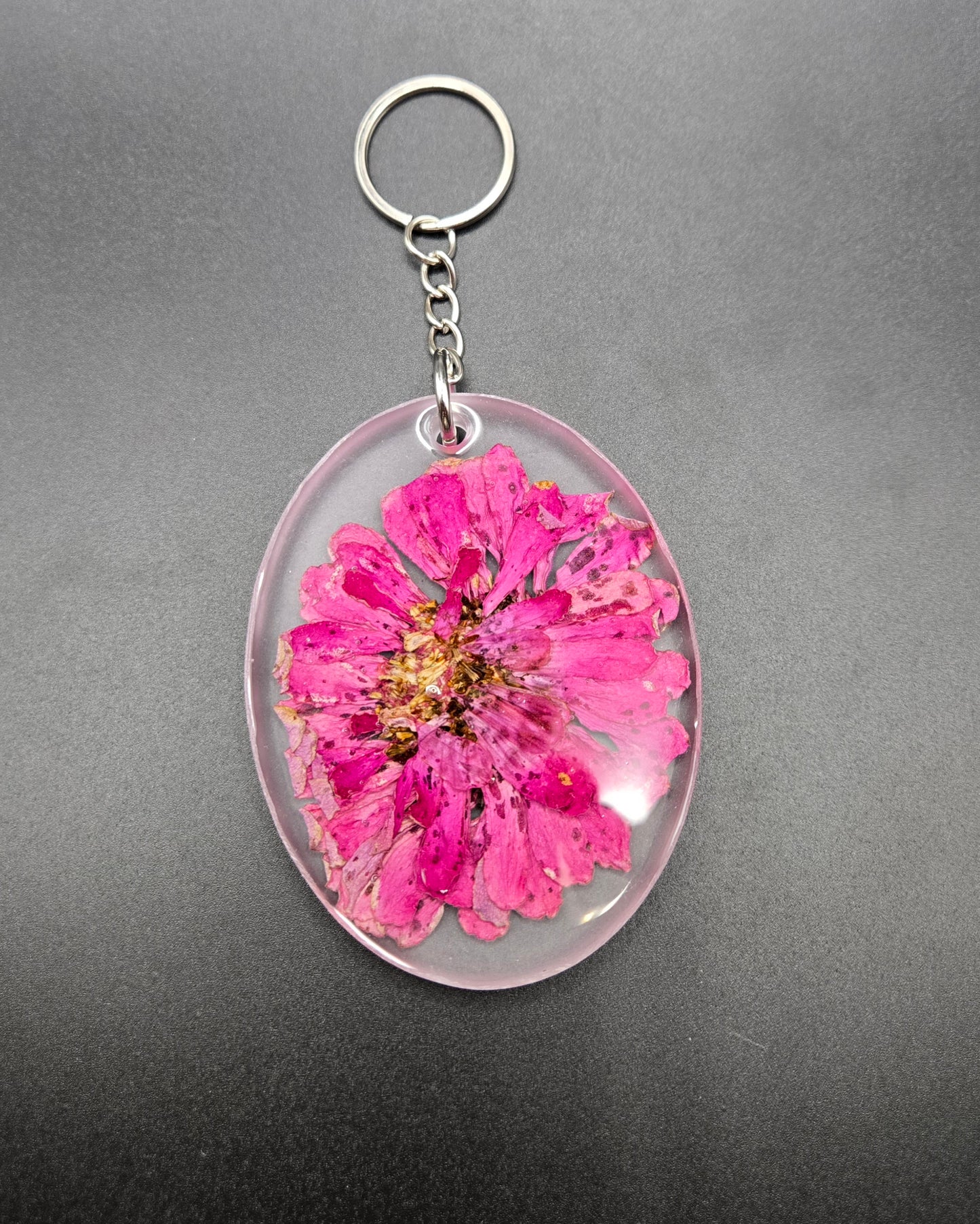 Floral Oval Keychains