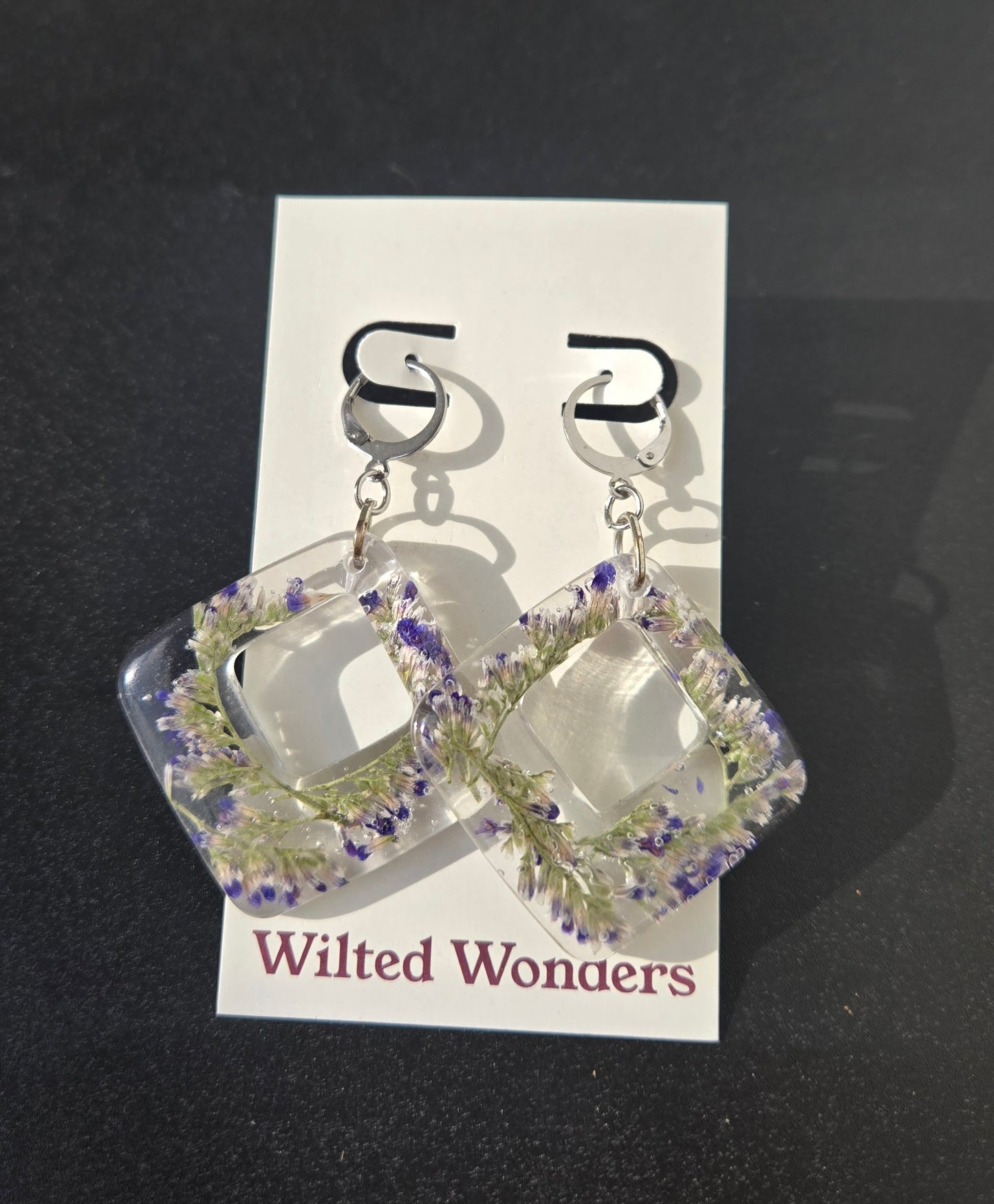 Large Dangle Earrings - Moons