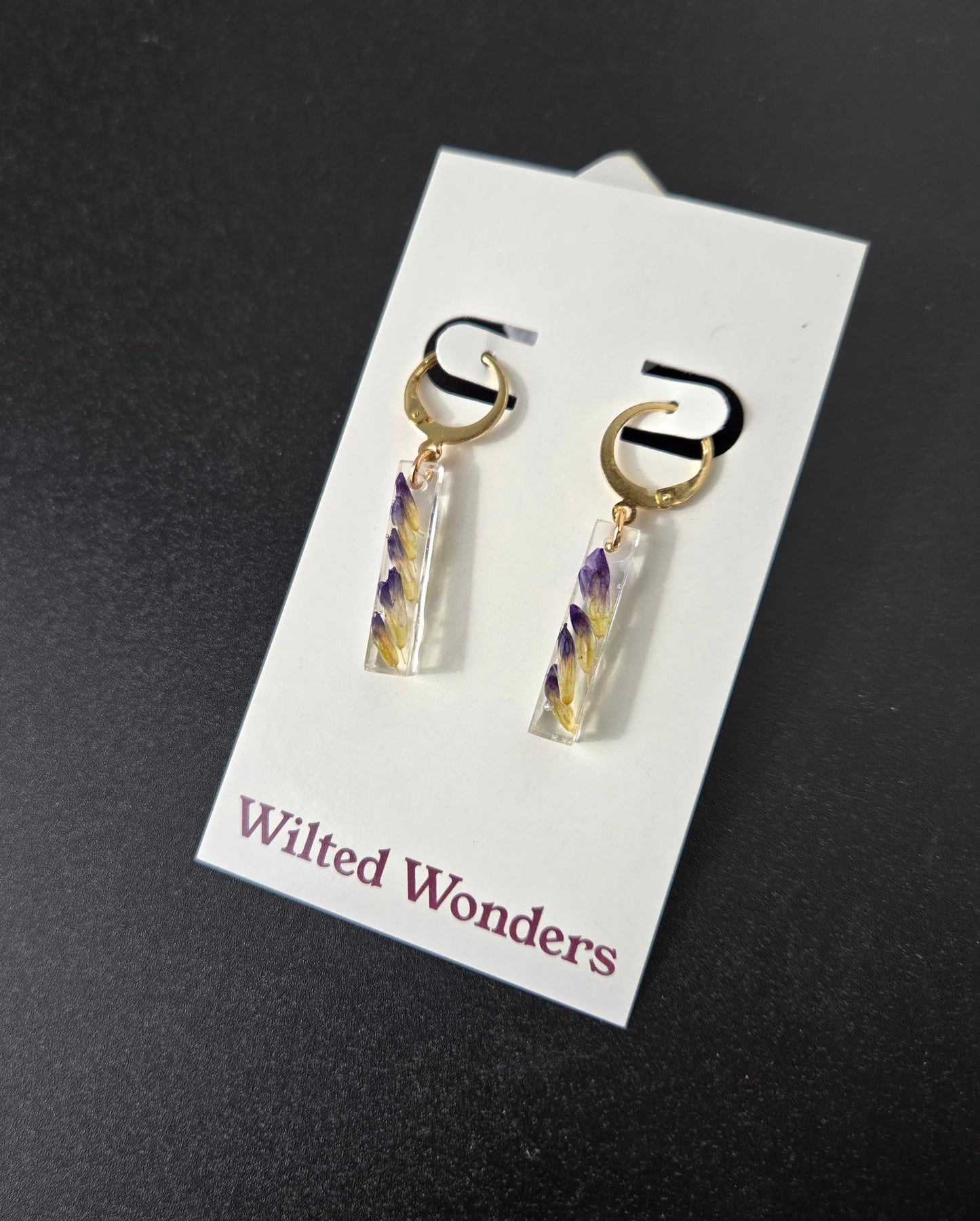 Small Dangle Earrings - Vertical Rectangles