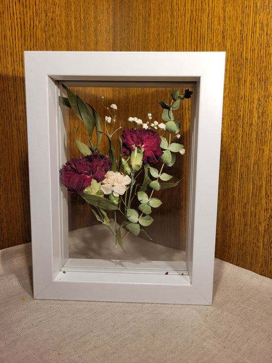 Red Carnations Floral Frame