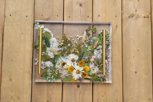 Large Floral Tray