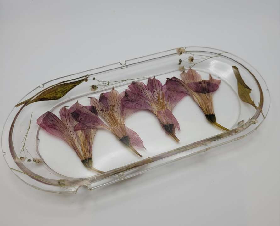 Pink Lily Jewelry Dish