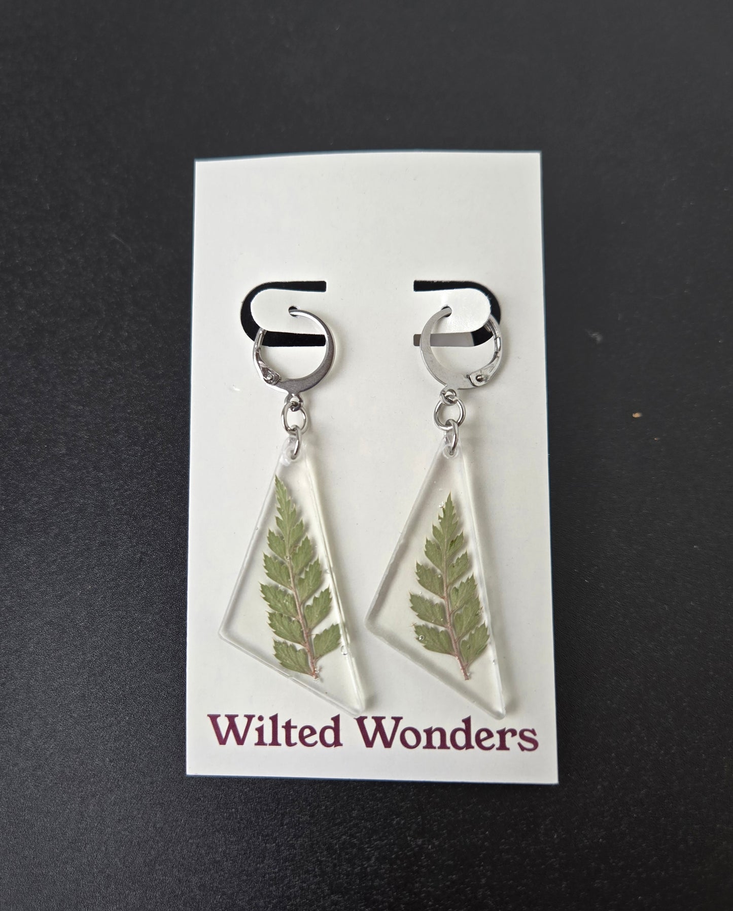 Large Dangle Earrings - Scalene Triangles