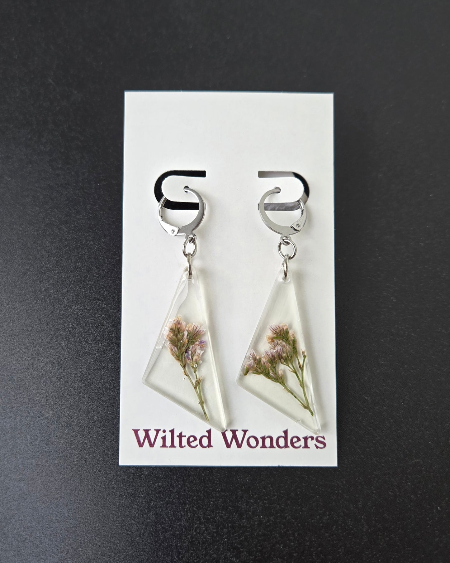 Large Dangle Earrings - Scalene Triangles