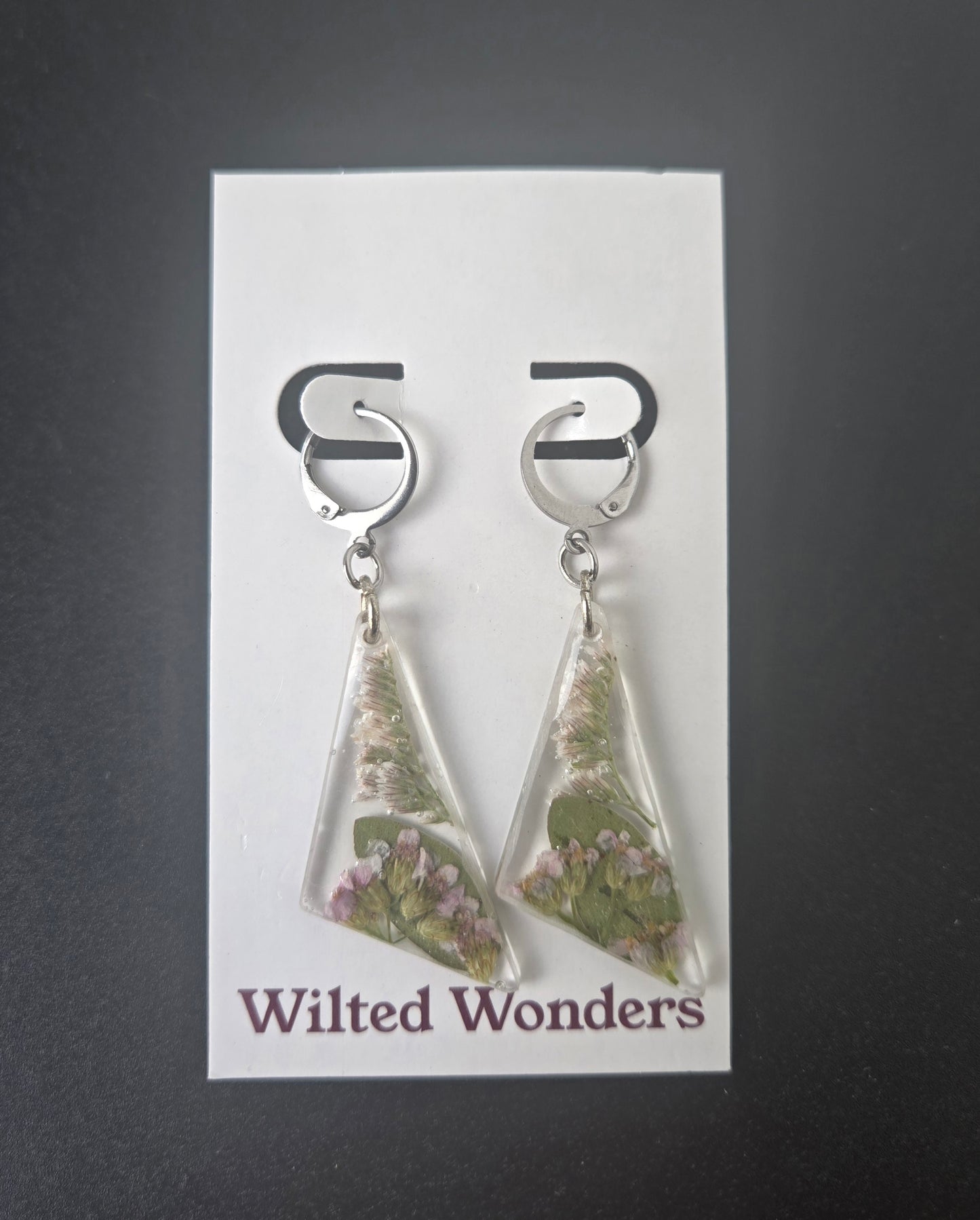 Large Dangle Earrings - Scalene Triangles