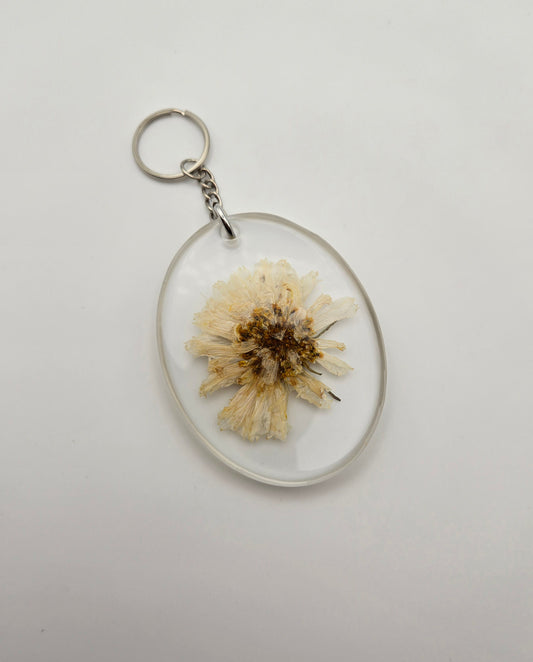 Floral Oval Keychains