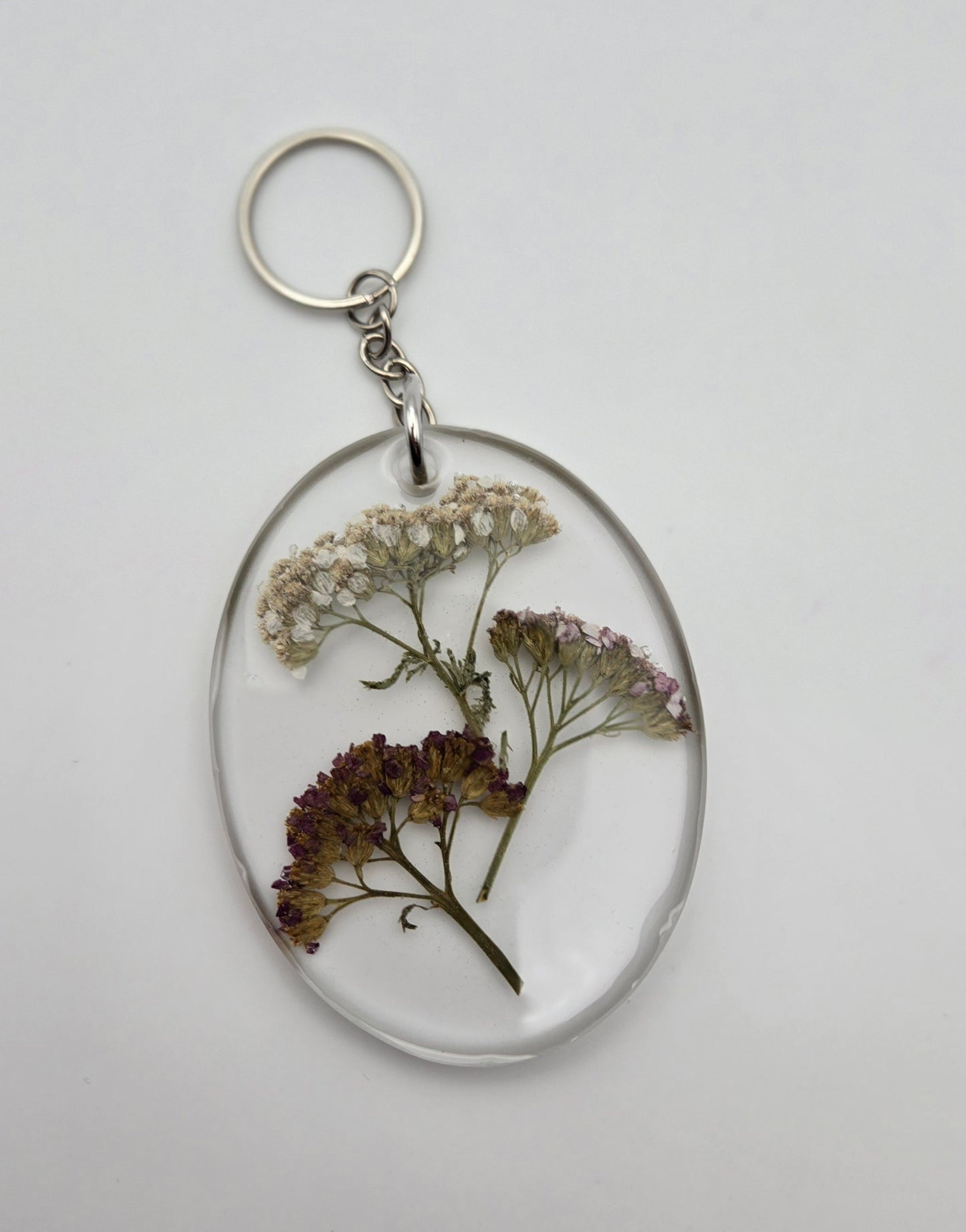 Floral Oval Keychains